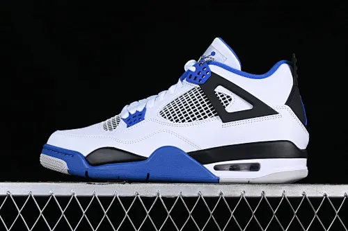 All categories Air Jordan Jordan series basketball shoes Air Jordan 4 GX foreign trade version Air Jordan 4 Retro AJ4 Joe 4 white and blue 308497-117